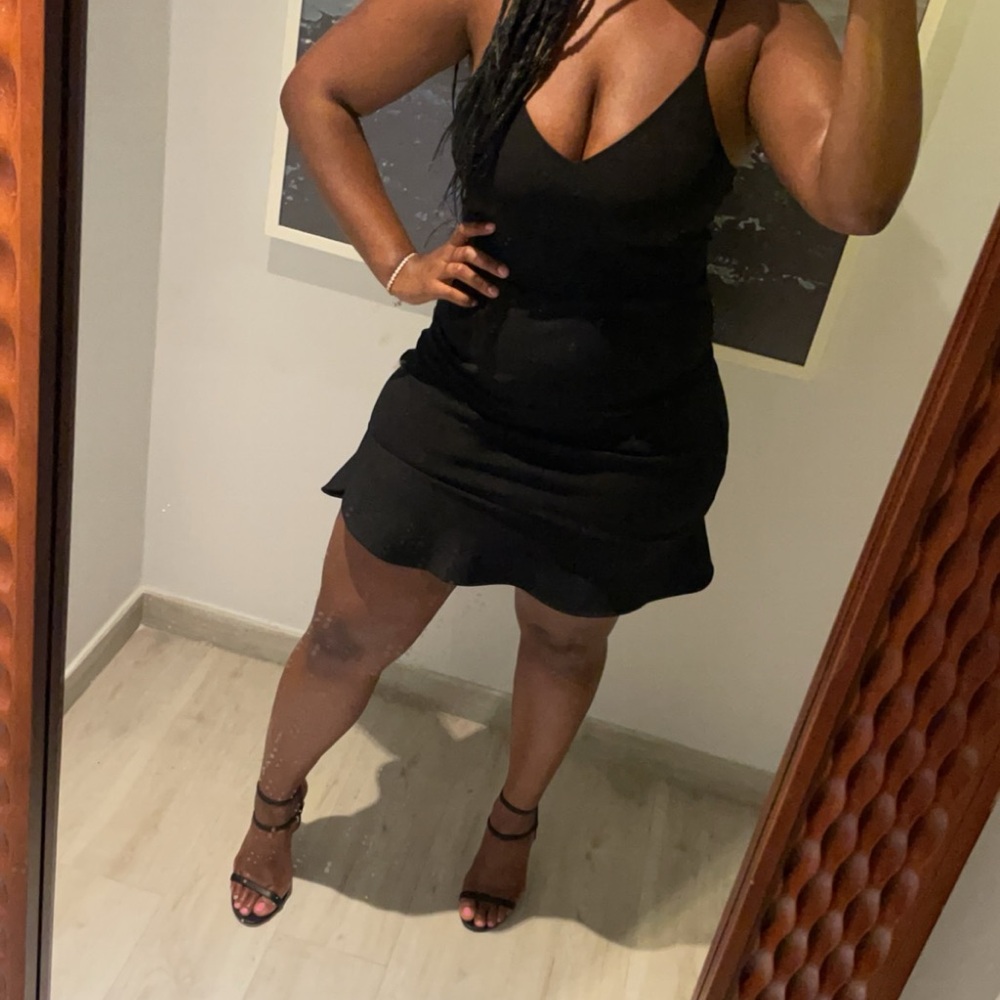 Express Black Slip Dress - Picture 3 of 3